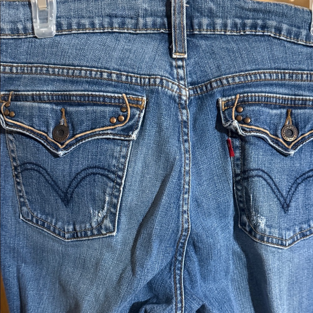 Levi's Women's Boot Cut Jeans in Classic Blue - Picture 4 of 6